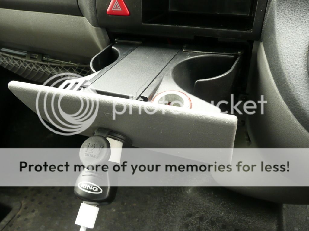 Additional power socket via cup holder VW T4 Forum VW T5 Forum